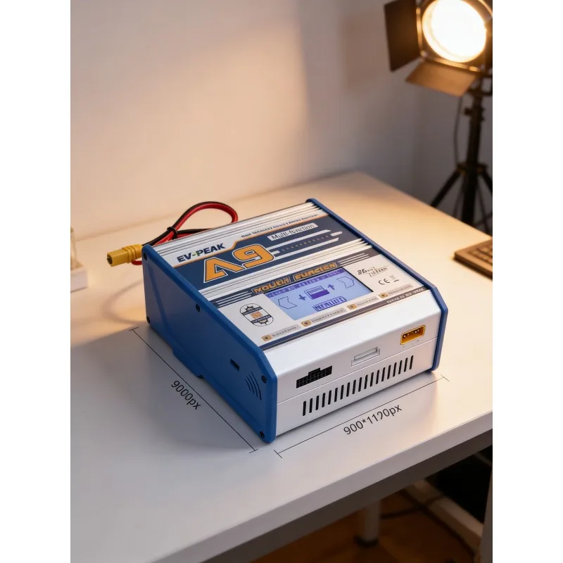 

Зарядное устройство EV-PEAK A9 Smart Balance Charger 1350W 25A высокой мощности для LiPo/LiFe/Li-ion аккумуляторов 1-12S с цветным сенсорным экраном