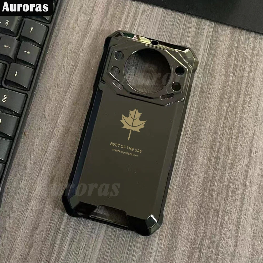 For FOSSiBOT F101 PRO Cover Luxury Maple Leaf Silicone TPU Soft Case For FOSSiBOT F101P Shell Funda Capa