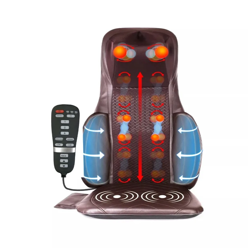 Massaging Seat And Back Vibration Massager Massage Cushion Machine With Heat