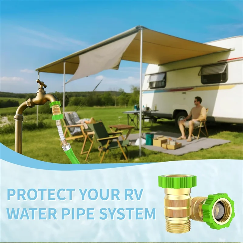 النحاس الحرة الرصاص 3/4 "خرطوم الموضوع و مدخل تصفية منظم ضغط المياه 40-50 رطل لكل بوصة مربعة لخفض ضغط المياه RV