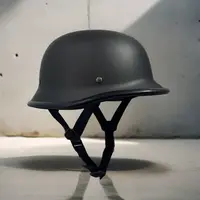 17 Medio casco Retro clásico para motocicleta, gorro de cara abierta, gorro de calavera de crucero, pequeño para moto, Scooter, Chopper