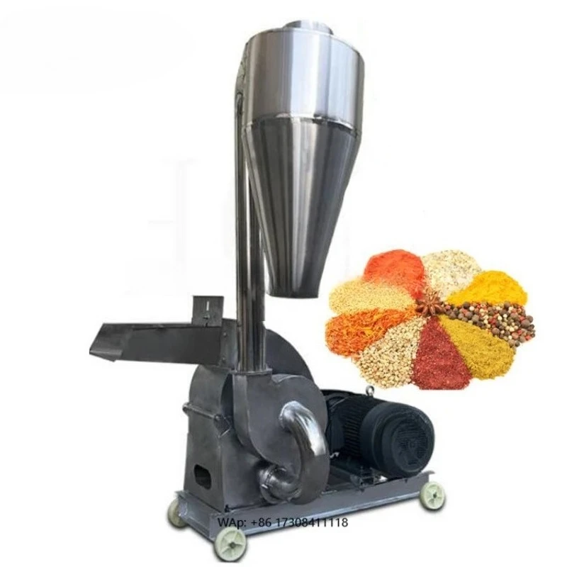 

Industrial Small Stainless Steel Food Cereals Breadcrumbs Pepper Barley Cocoa Cake Hammer Crusher