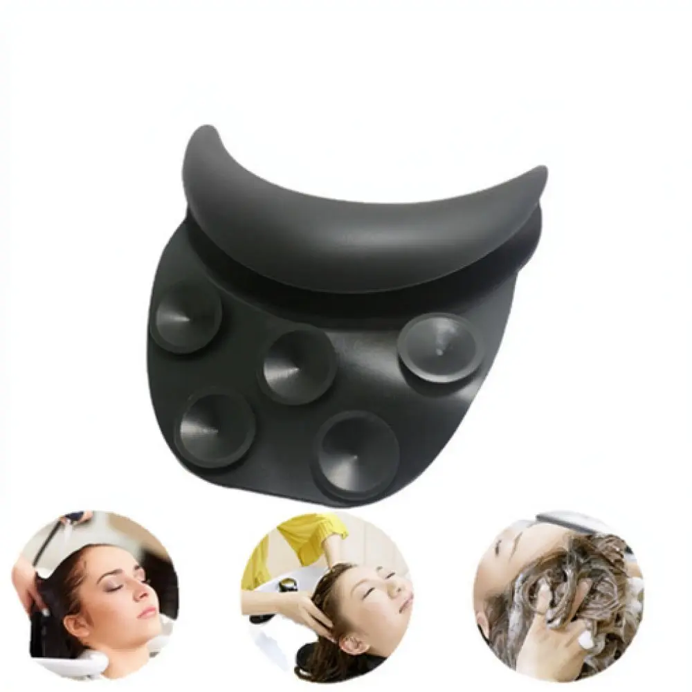 Silicone Hair Washing Basin Neck Support Pillow U Shaped Cushion For Salon Shampoo Bed With Secure Suction Cup Fitting