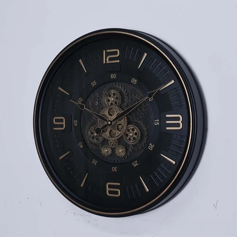 Gear Wall Clock Modern Wall Watch Nordic Elegant Decorative Clocks Silent Luxury Aesthetic Living Room Watches Home Decoration