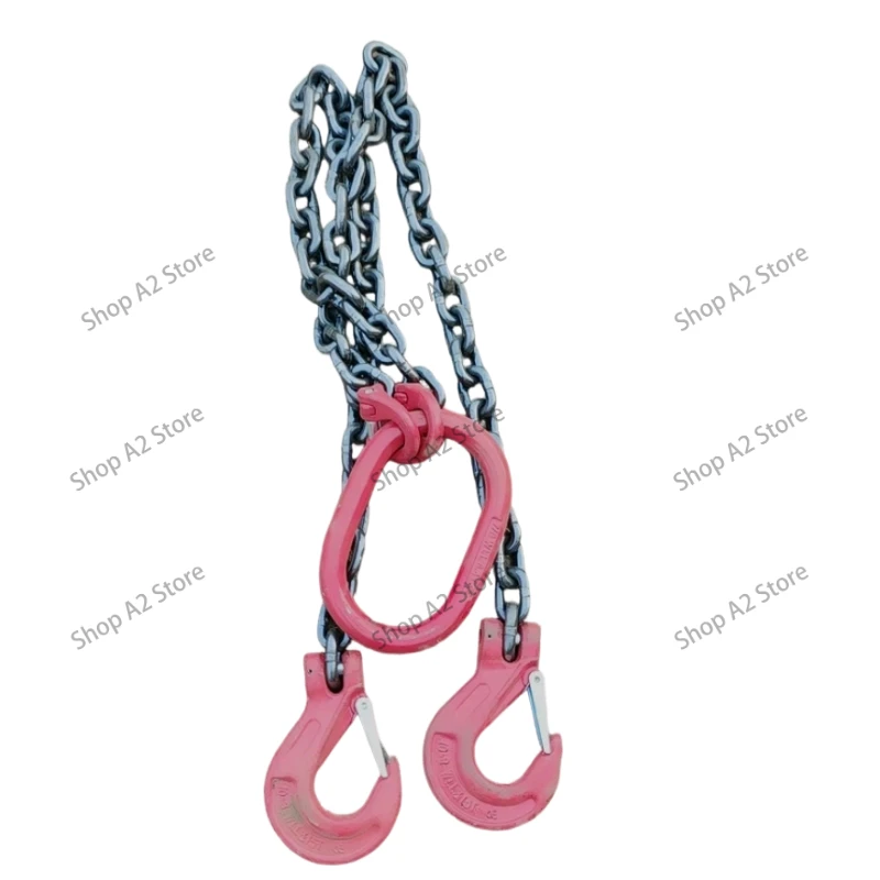 G80 Grade Lifting Chain Sling, Industrial Complete Hoisting Rigging Kit with Crane Hook, 1–200 Ton for Crane Lifting Operation