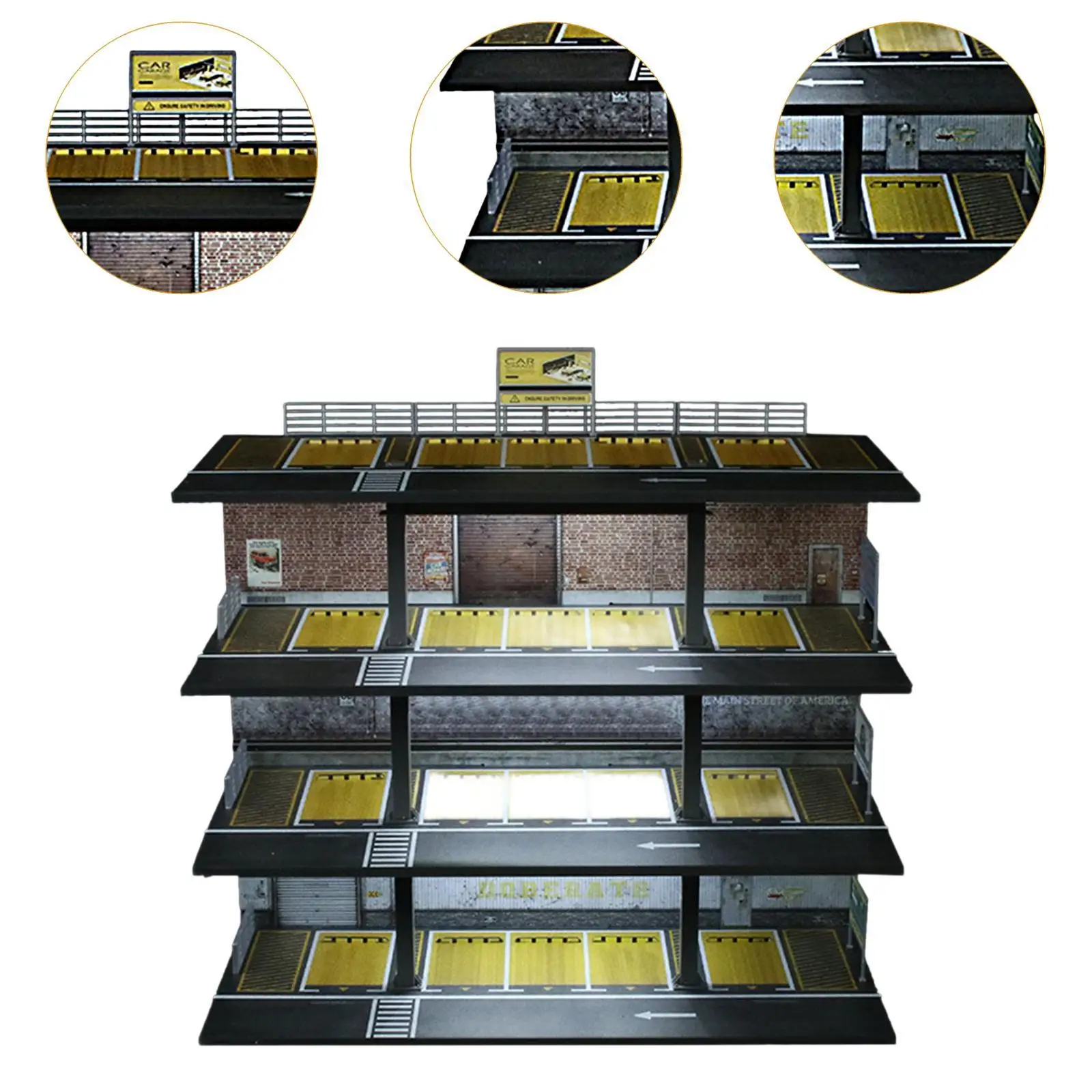 1:64 Diecast Car Display Case Garage Display Case Model pojazdu