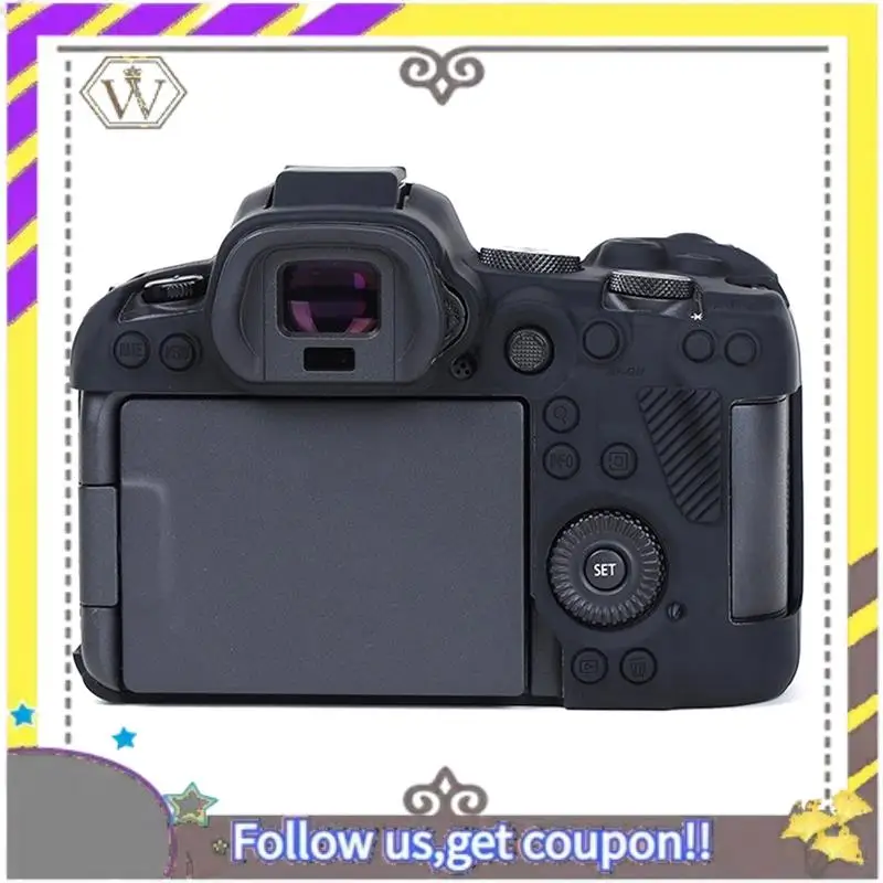 AU33-Silicone Protective Case For Canon EOS R6 Mark II Non-Slip, Dustproof, Scratchproof Soft Case With Enhanced Grip