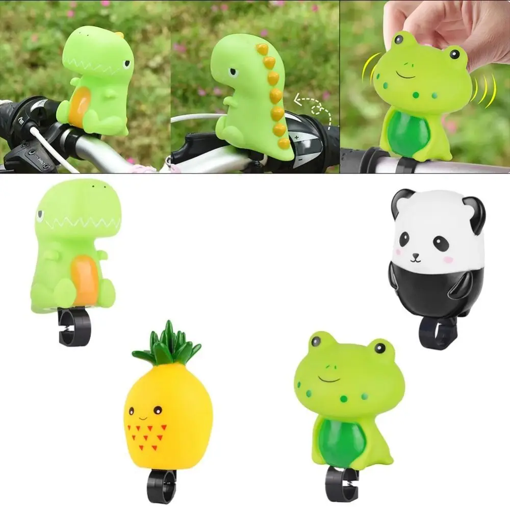 Panda Cartoon Bicycle Bell Super Loud Bell Horn Dinosaurs Bike Air Horn Cartoon Lovely Frog Bicycle