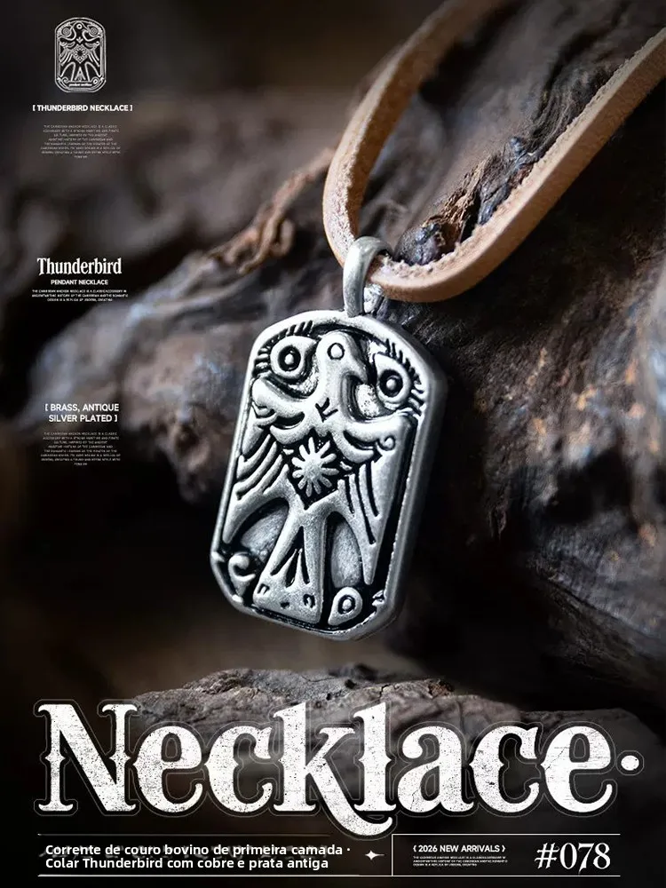 collana-con-ciondolo-mra-vintage-indian-navajo-thunderbird-in-ottone-stile-etnico-accessorio-di-moda-maschile-gioiello-artigianale-fatto-a-mano