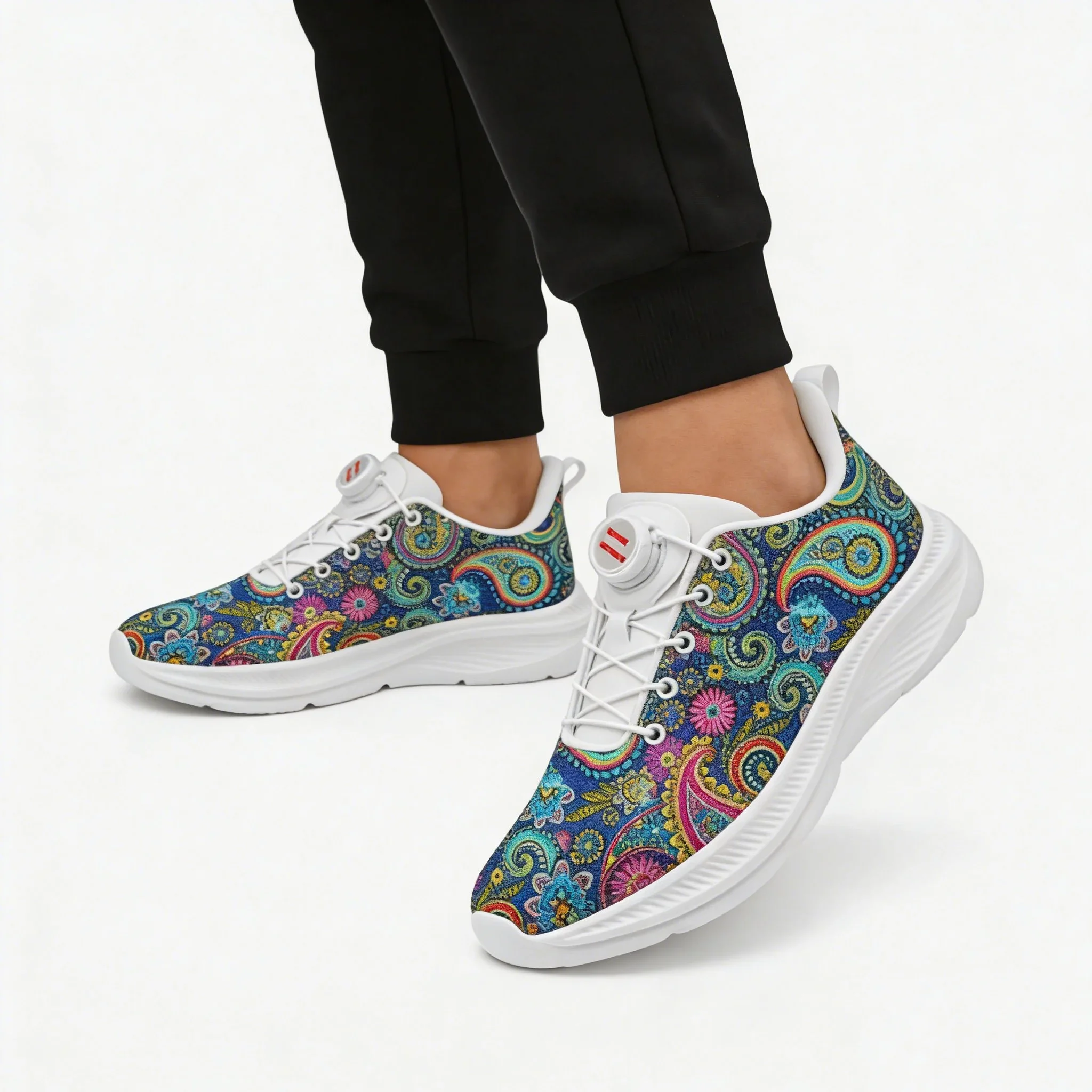 MAKE AMERICA GO AWAY Custom Walking Shoes Men Woman Rotating Button Without Laces Shoe Design Logo Lightweight Sneakers Unisex view 4