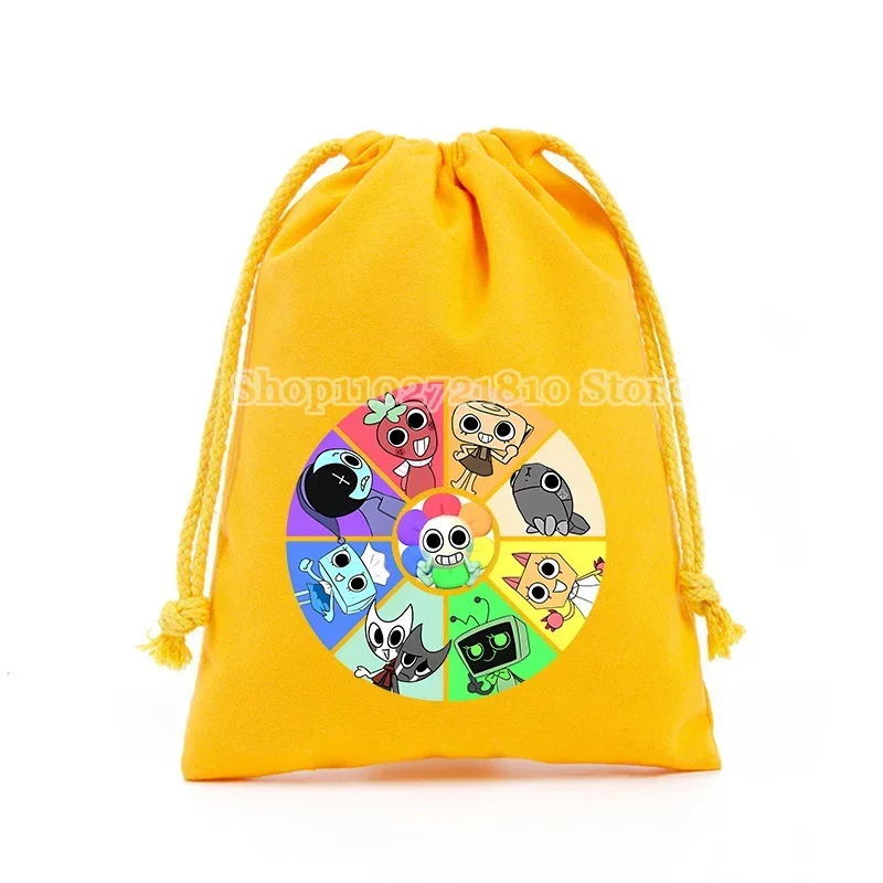 Dandys Worlds Drawstring Bags Cartoon Game Figures Handbags Storage Party Candy Jewelry Packaging Bags Decoration Pouches Gift
