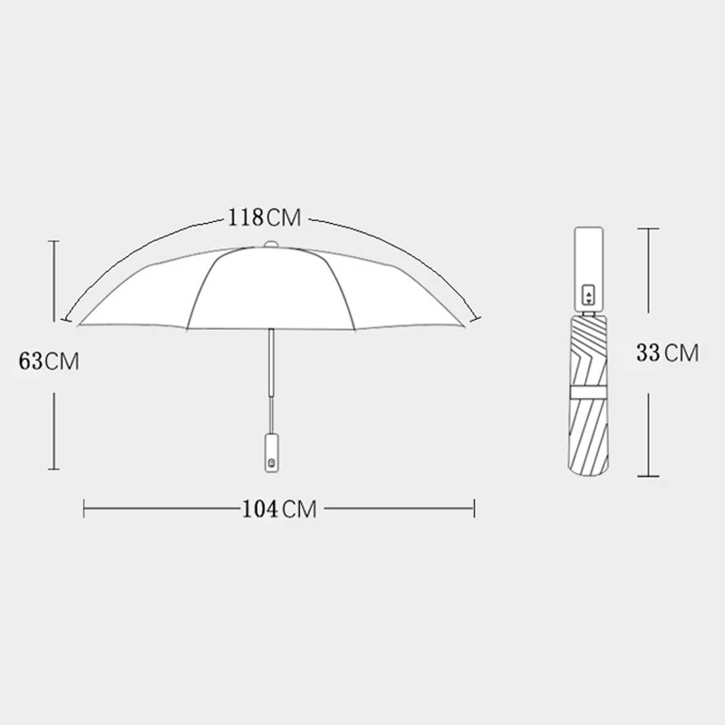 Anime Cartoon One Piece Sun Umbrella Automatic Folding Black Coating Sunscreen Wind Resistant Outdoor Portable Parasol 3 Folding