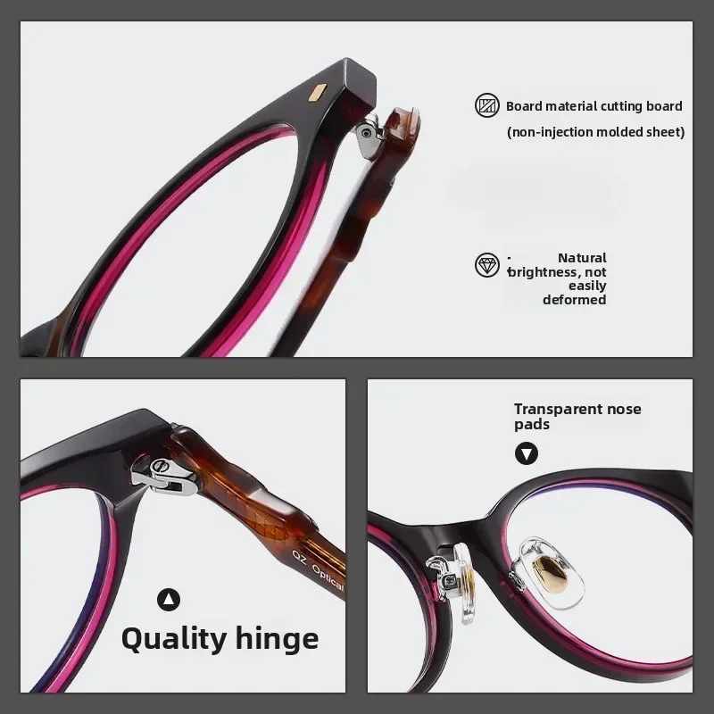 New High Quality Fashion Retro Anti Blue Light Women's Sunglasses Flat Mirror Luxury Brand Designer Men's Punk Trendy Glasses