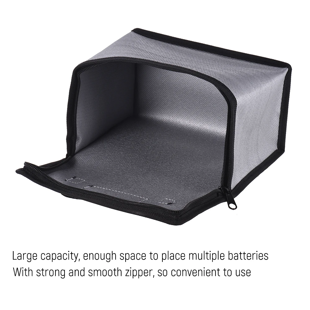 

Огнестойкая взрывозащищенная сумка для LiPo-аккумуляторов, портативный термостойкий чехол для зарядки и хранения батарей, 215 * 115 * 155 мм