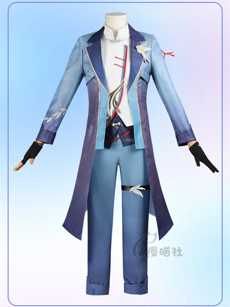 Yanqing Outfit Cosplay Costume Game Honkai Star Rail Anime Yanqing Role Play Clothing Halloween Comic-con Suit Sizes S-XL New