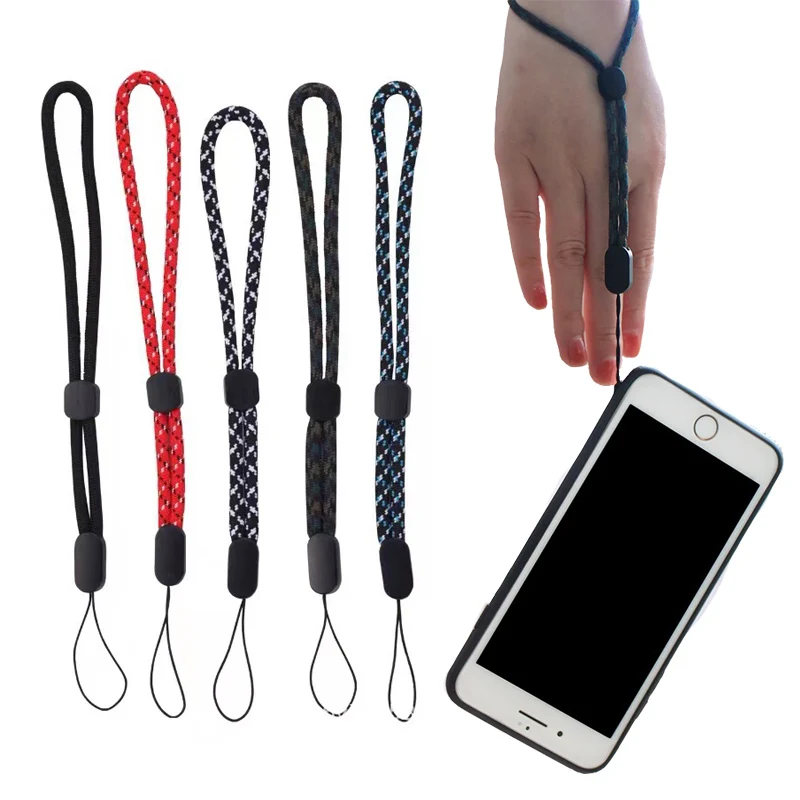 1 pc ארוג עבה שרוך מתכוונן טלפון LanyardS Keychain עבור מכשיר קשר דיסק און קי Bluetooth אנטי אובדן צמיד