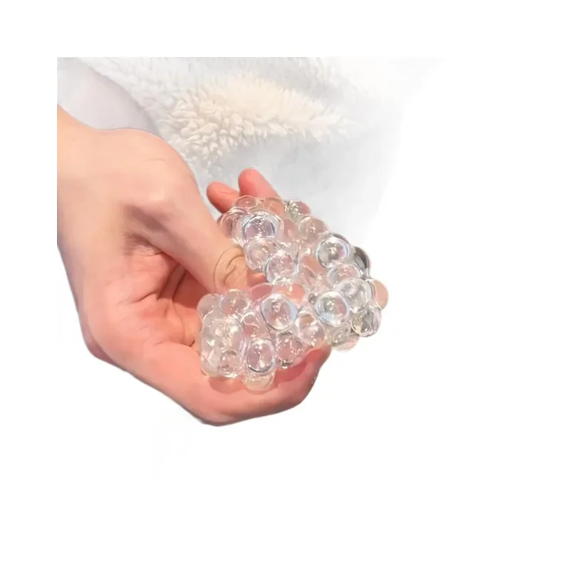 1PC Pop Bead Squeeze Fidget Ball Slow Rebound Squishy Toy Handmade Stress Relief Desktop Mood Toy image 5