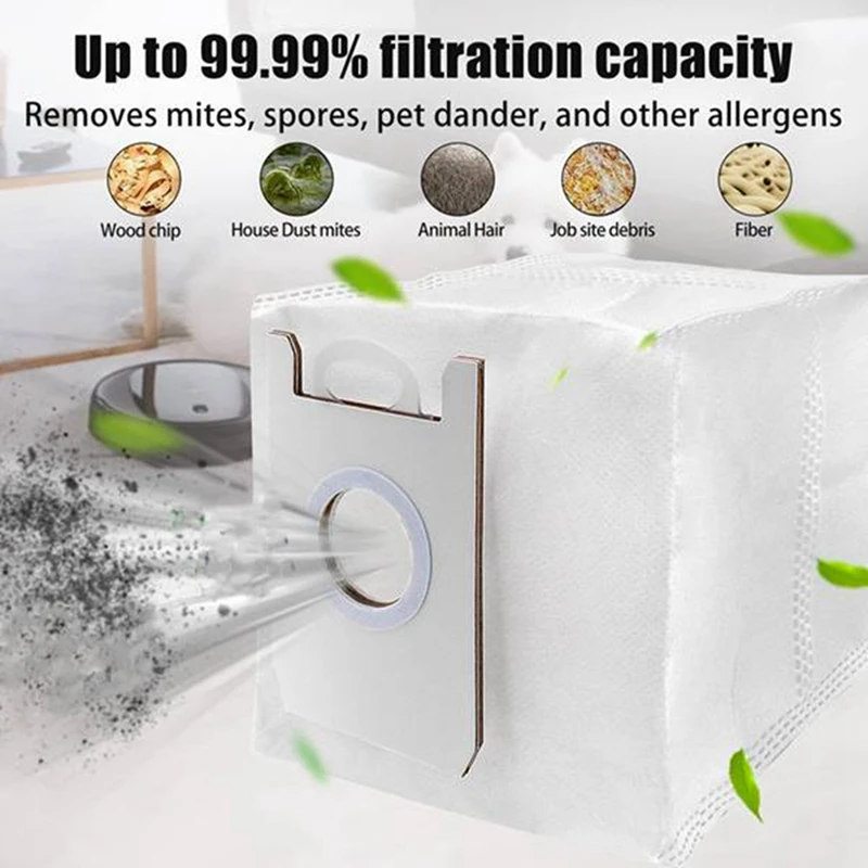 ABUD-22PCS ฝุ่นสําหรับ Cecotec Conga 2290 Ultra เครื่องดูดฝุ่นหุ่นยนต์ไม่ทอขยะถุงเก็บฝุ่นเปลี่ยนชิ้นส่วน