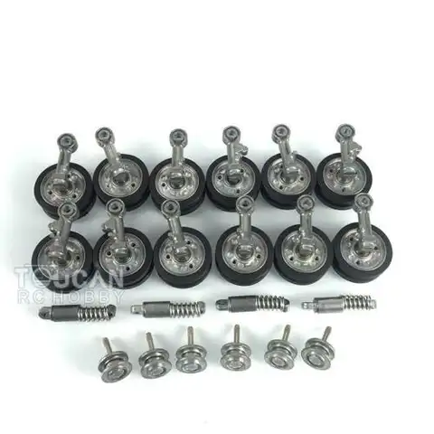 1/16 HENG LONG RC Tank Metal Road Wheel With Shock Absorber For Stug III 3868 Panzer III-L/H 3848 TH00323-SMT8