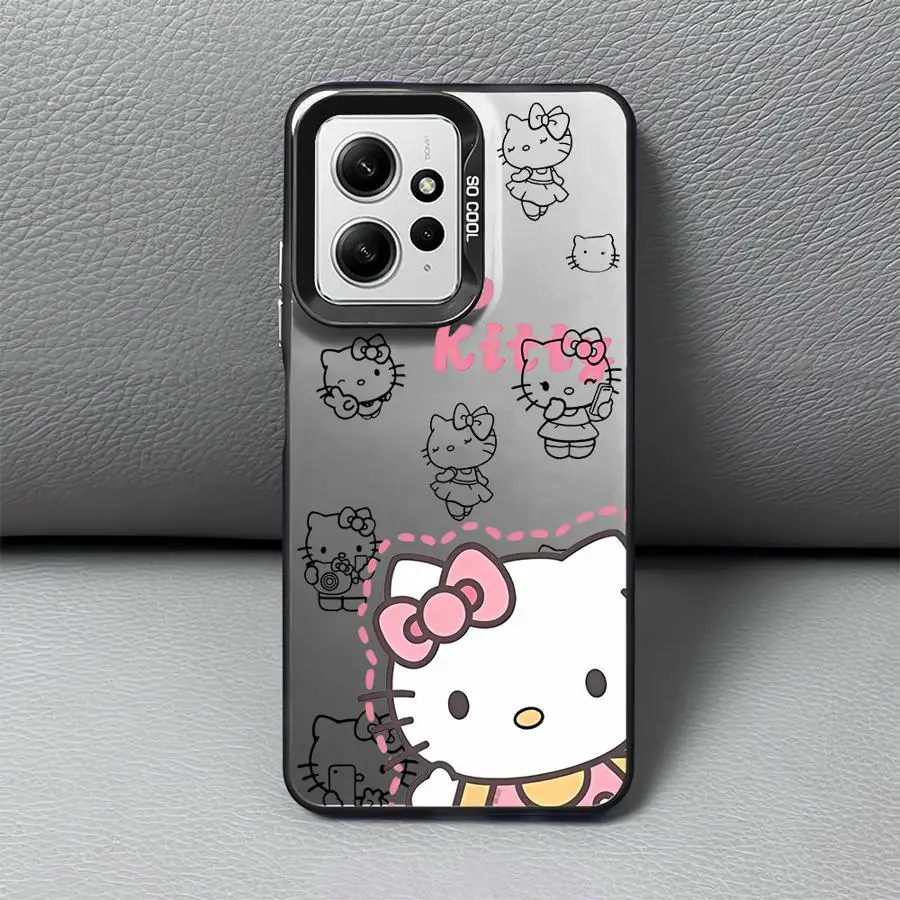 Sanrios casing ponsel Hello Kitty, pelindung TPU lembut untuk Xiaomi Redmi Note 13 12 Pro 12S 10 s 11 Pro Plus 11s 10