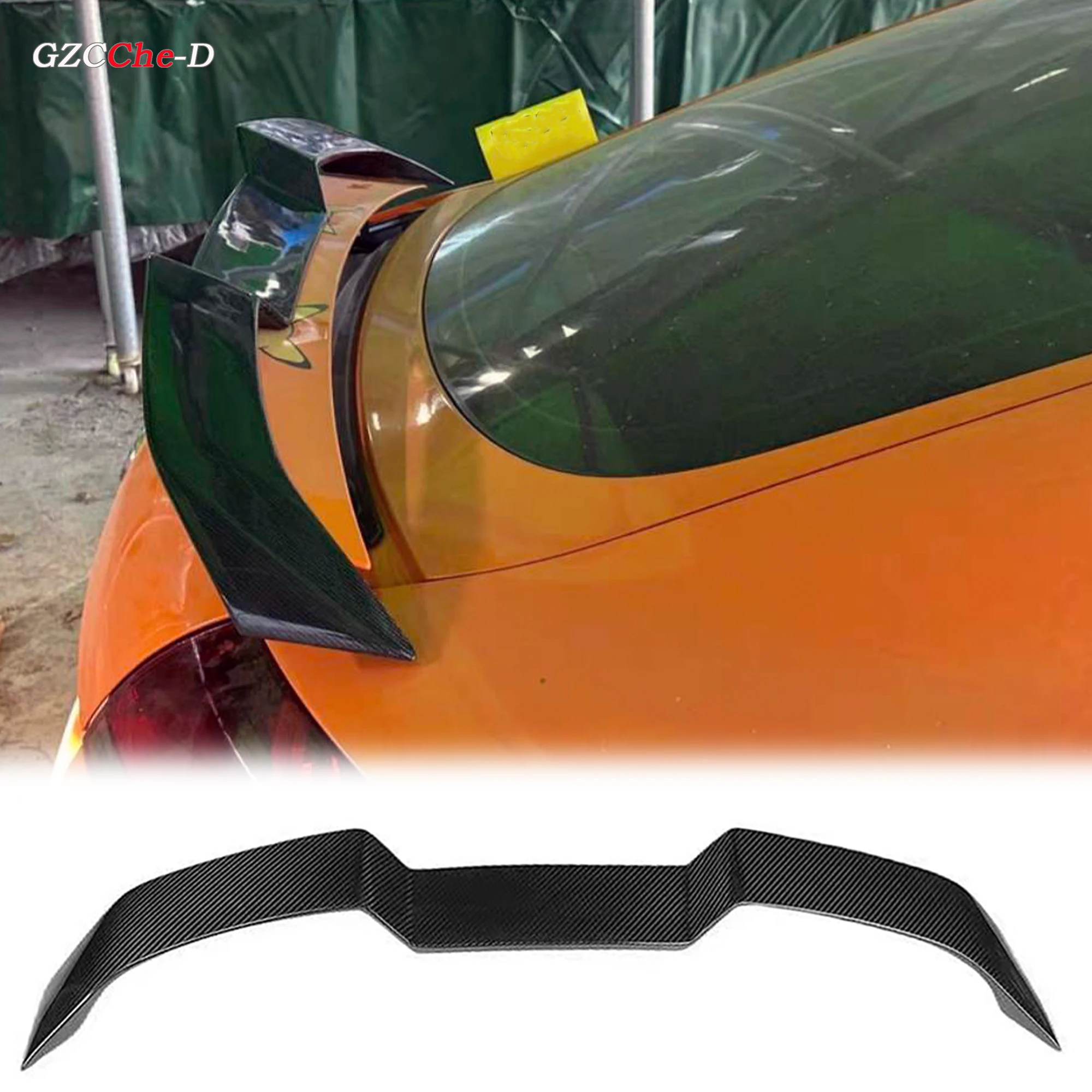 Audi TT TTS MK2 2008-2014 High quality carbon fiber material rear spoiler V-shaped car trunk decoration tail wing appearance kit