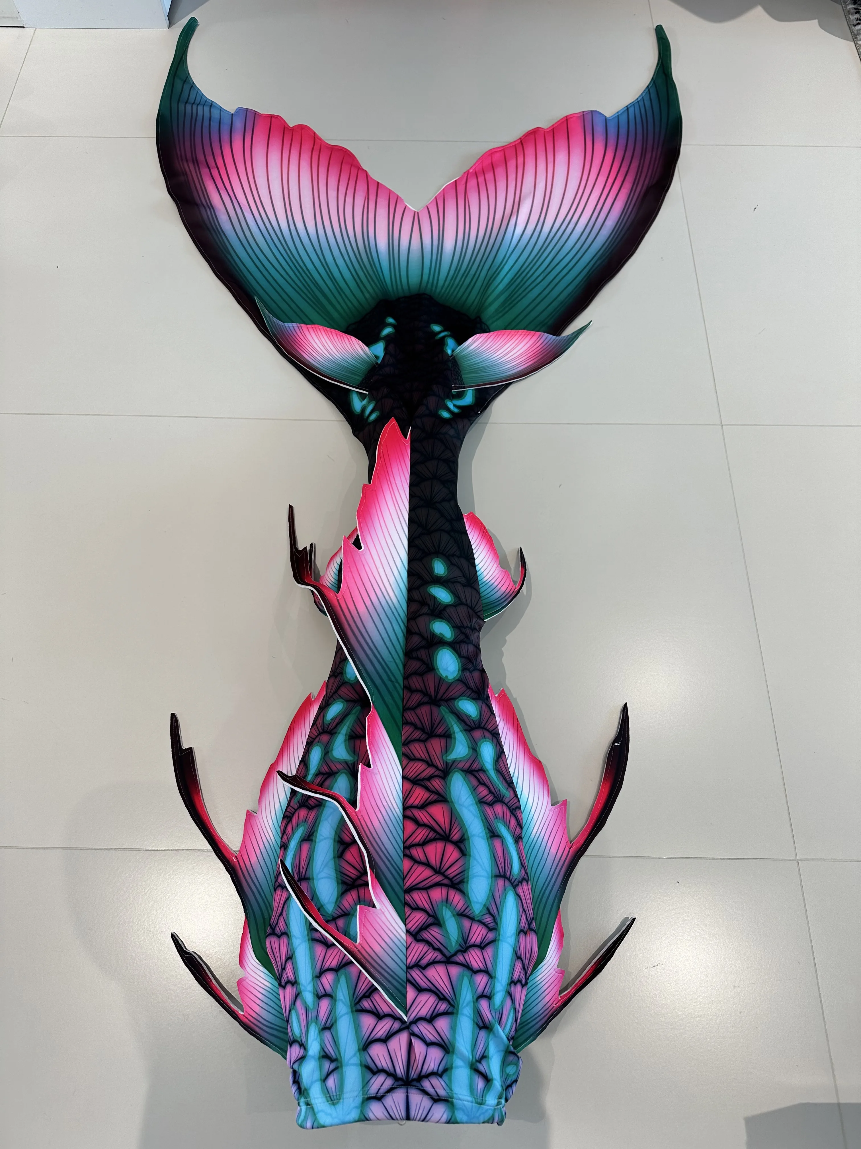 New Flower Green Mermaid Tail Aquarium Mermaid Performance Shooting Aquarium Mermaid Training Tail Free Diving Tail view 6