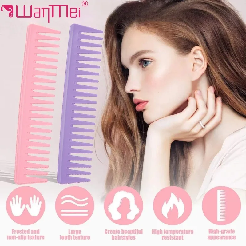 WANMEI 1pcs Wide Tooth Comb Anti-Static Wide Tooth for All Types of Wet or Dry Hair Advanced Care Styling Hair Comb Styling Tool