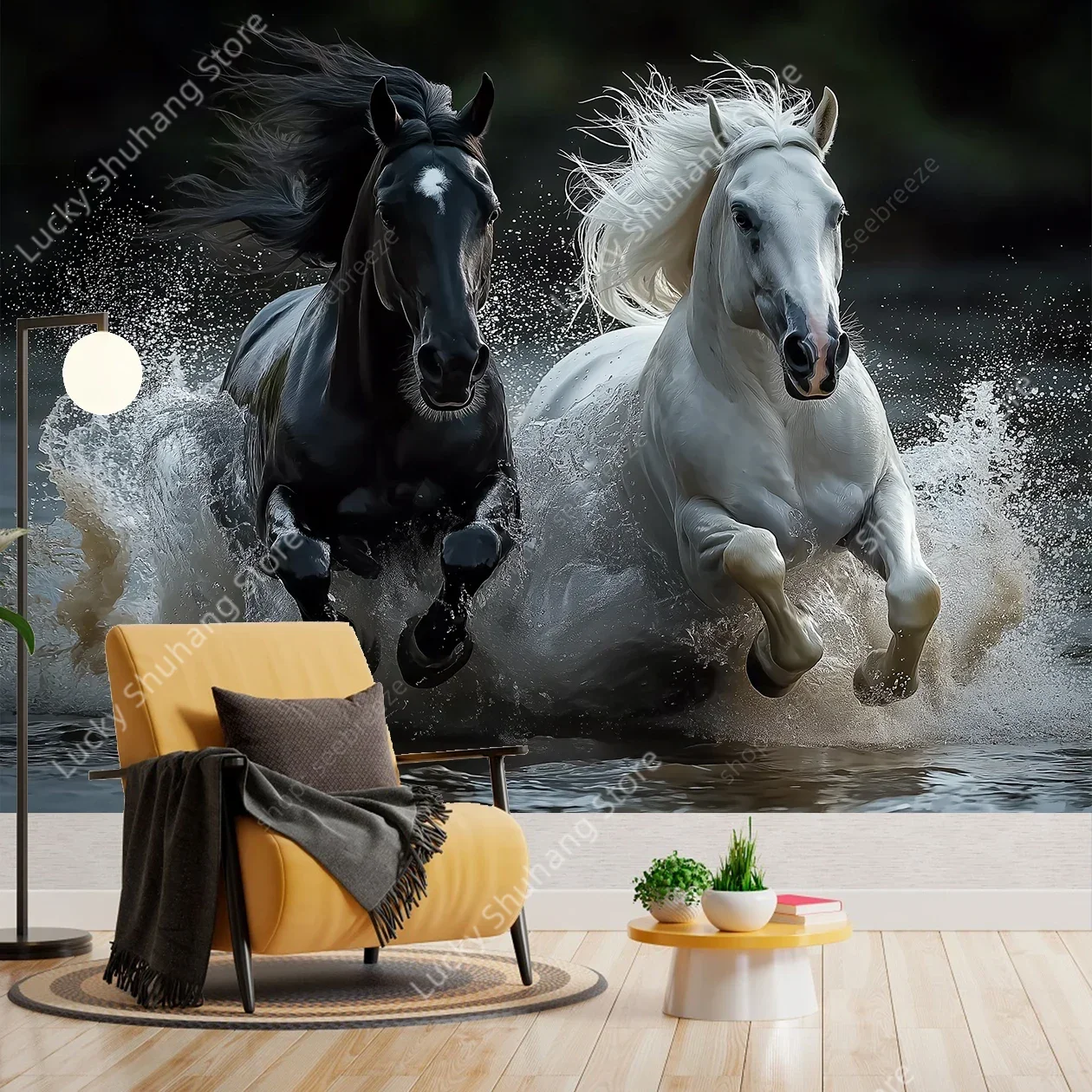 Elegant Equine Wall Art for Living Room Bedroom Decor Modern Boho Style Home Design Free Hooks Included Elevate Your Space