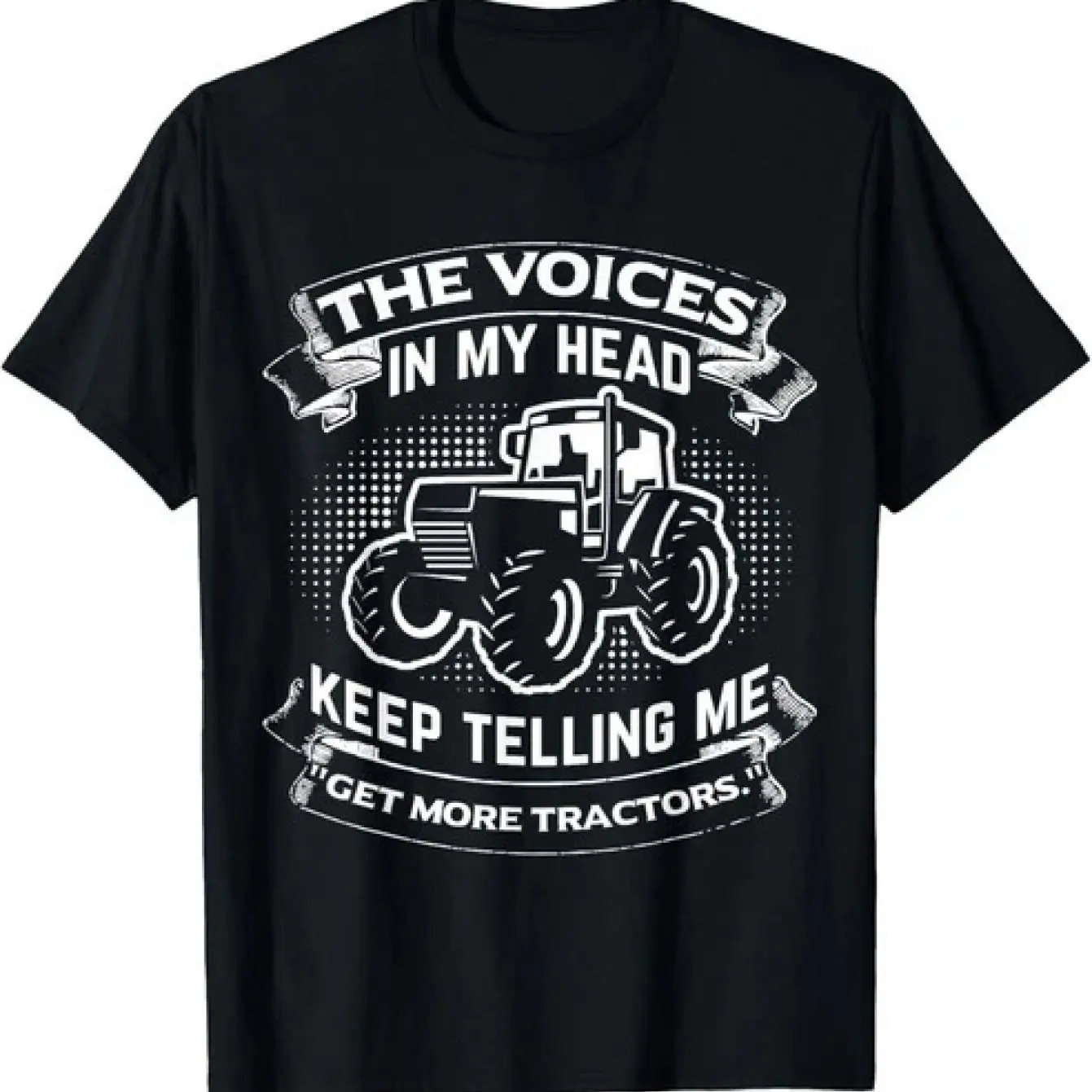 Funny Get More Tractors Farmer T-Shirt Agriculture Humor with Tractor Driving Design Loose Fit Unisex Tee for Farm Rural Events