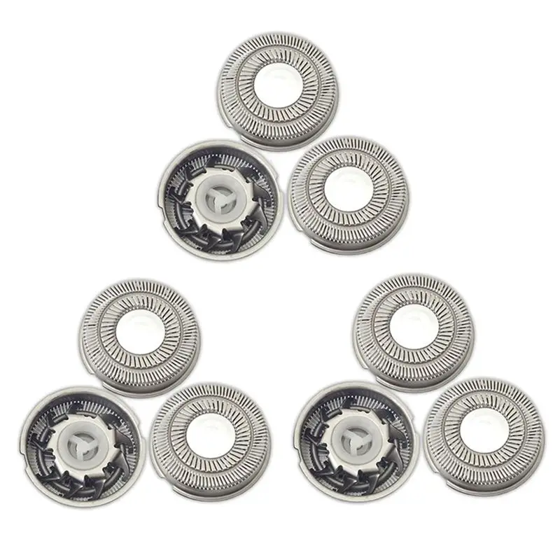 L77A 9 PCS Electric Blade for FR6 Shaving Shaver Head Replacement Accessories Double Ring Blade
