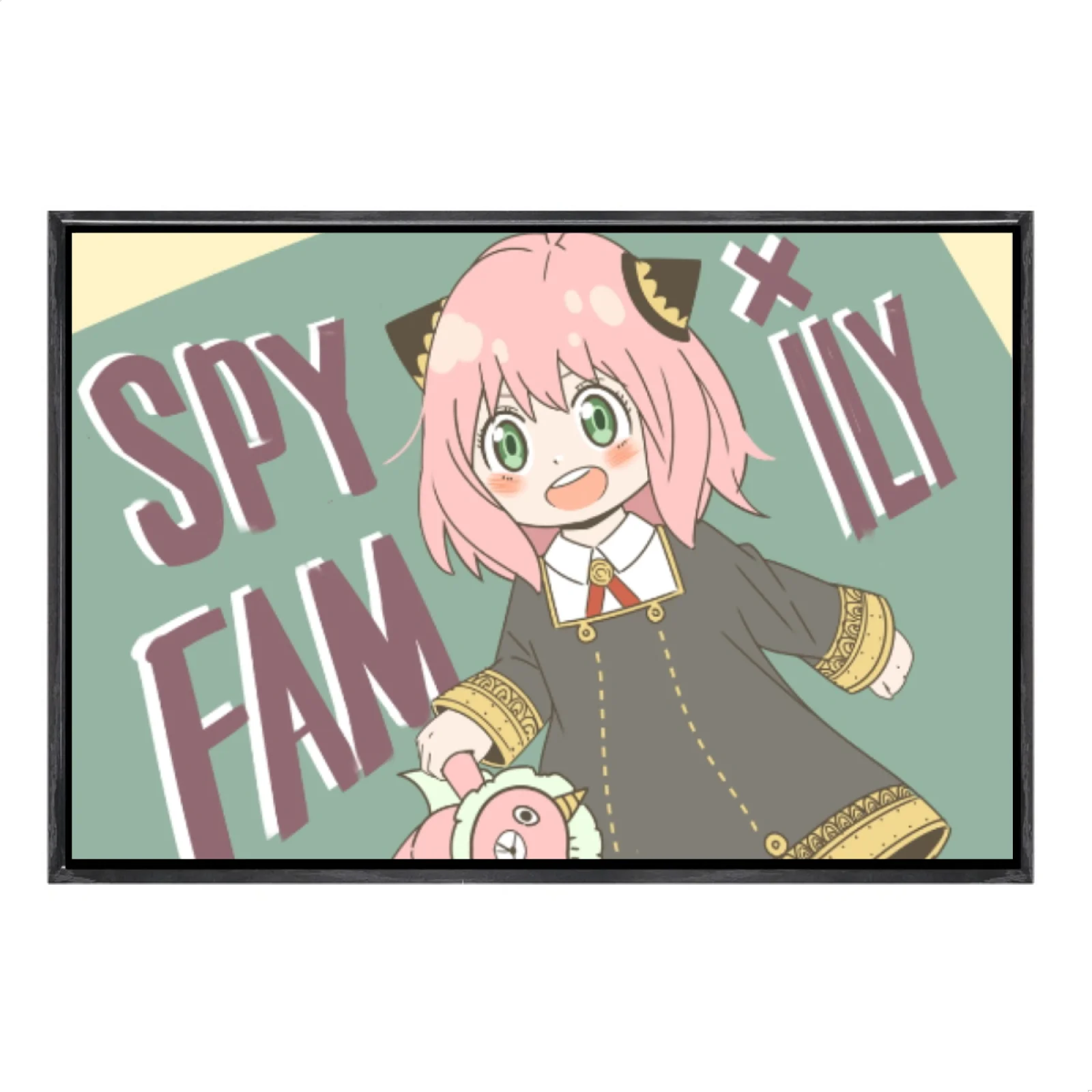 

Japanese Manga Multi-Size Canvas Poster Double Framed Wall Art,Spyxfamily Home Decor for Living Room Bedroom