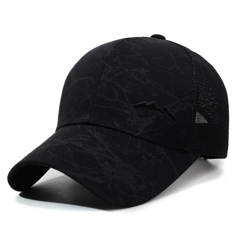 Neuer Sommer-Sonnenhut für Herren, Outdoor-Sport-Visor, Baseballkappe mit Netzrücken, Atmungsaktiver Freizeit-Angler- und Trucker-Hut – Detail 8