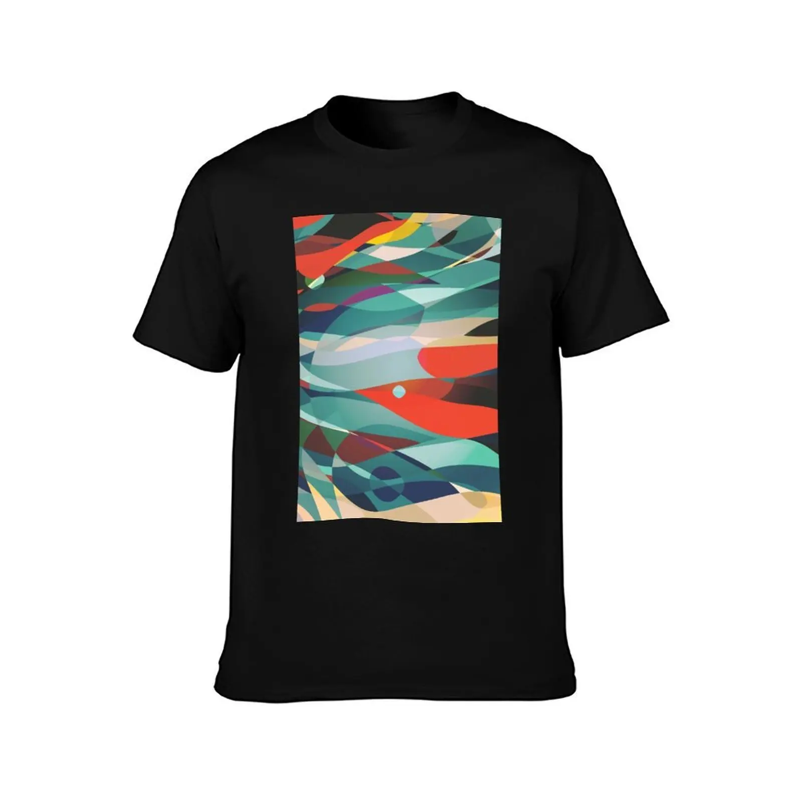 Red Bird T-Shirt, Summer Casual Cotton Tee, Oversized Streetwear Tops, Vintage Graphic Print, Loose Fit Short Sleeve