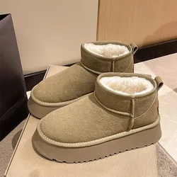 Novo inverno feminino botas de neve quentes sapatos casuais à prova dwaterproof água anti-deslizamento sapatos grossos botas de tornozelo