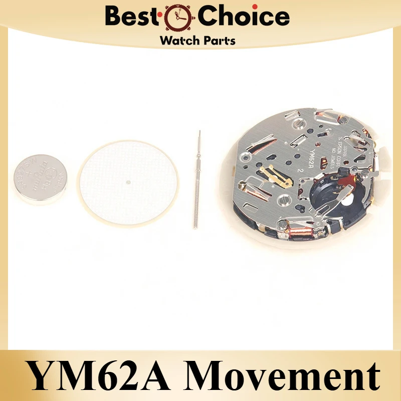 YM62 Movement YM62A Movement YM Series YM62A-3 Quartz Movement Size:12'''6 Hands 6.9.12 Small Seconds /date display at 3:00