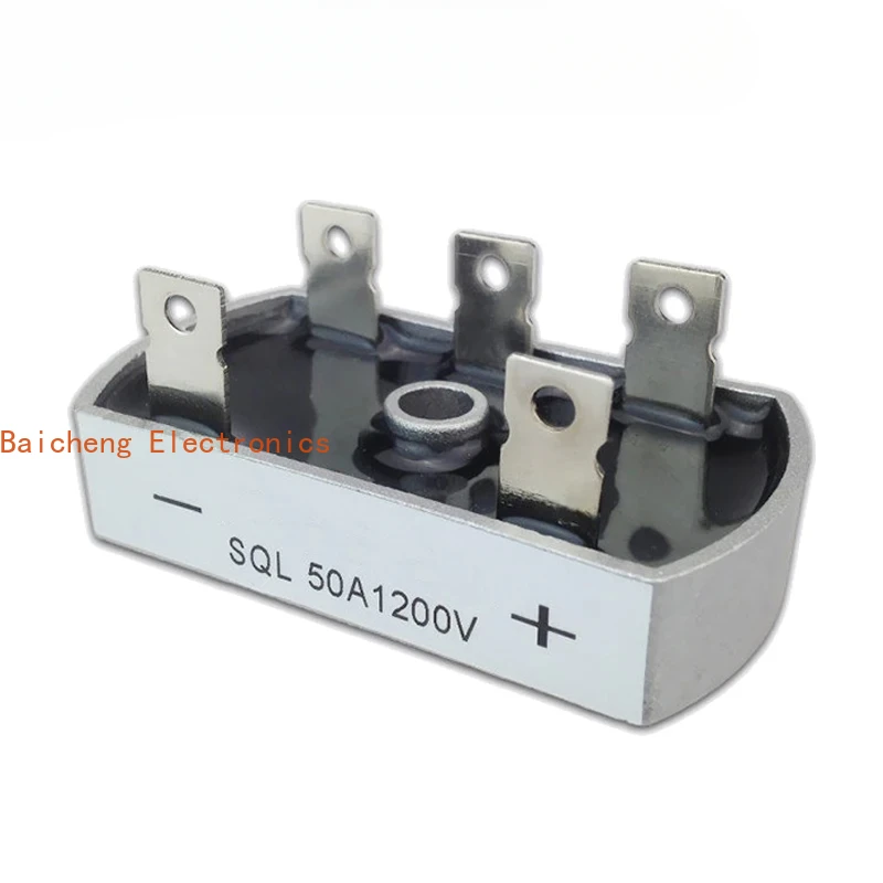 1PCS 50A 1200V Aluminum Metal Case 3 Phase Diode Bridge Rectifier 50Amp SQL50A Module