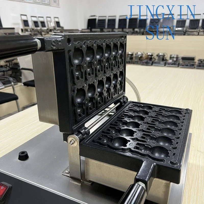 Professional Kitchen Equipment Bear Waffle Maker for Animal Shaped Custom Non-stick Plate Waffle Maker