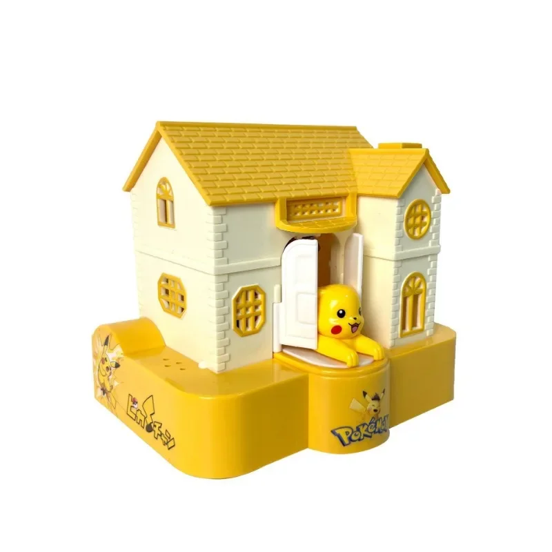 

Kawaii Pikachu Piggy Bank Action Figure Anime Pikachu Electronic Cartoon Plastic Paper Money Box Birthday Gifts Toys