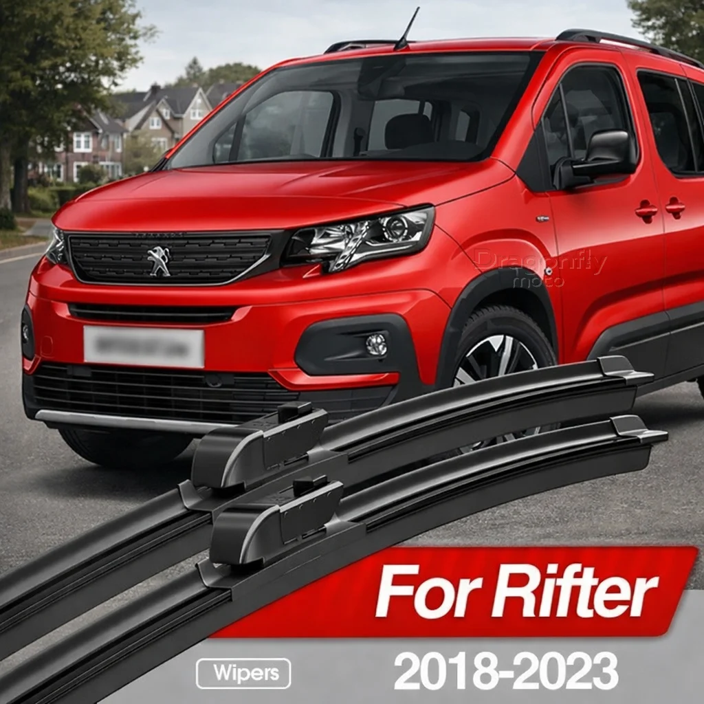 Front Windshield Wiper Blades 2pcs Windscreen Window Accessories 2019 2020 2021 2022 For Peugeot Rifter 2018-2023
