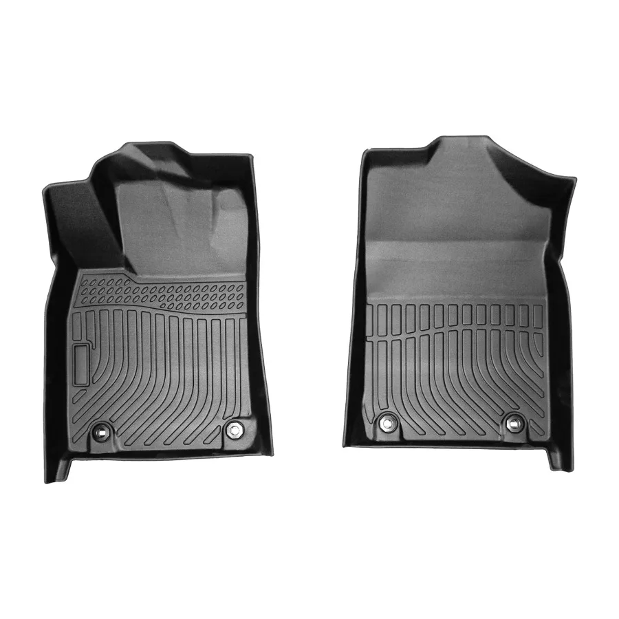 Black TPE Rubber All-Weather Floor Mats for Lexus ES350 2013-2018