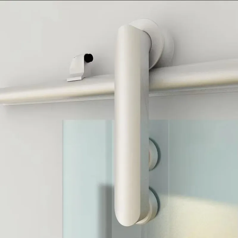 Aluminum& Anodize Foot Sliding Barn Door /glass Door Hardware Track Set-Heavy Duty DIY Easy Install Ultra Smooth Quiet Rail Kit
