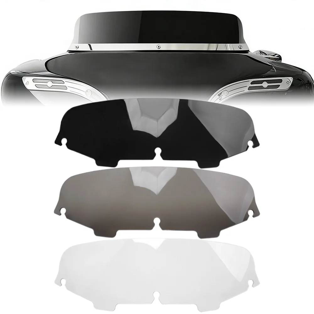 

Ветровое стекло для мотоциклов Harley Street Glide, Electra Glide, Ultra Classic, Tri Glide, CVO Ultra Classic 1996-2013, дымчато-черное, прозрачное