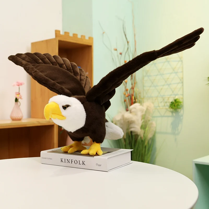 Genérico Bald Eagle Plushie, de Felpa Animal | Juguetes de Peluche Coloridos | 6.69 Pulgadas coleccionables de águila portátil, decoración del hogar Interior para Sala de Estar, Dormitorio, Estudio