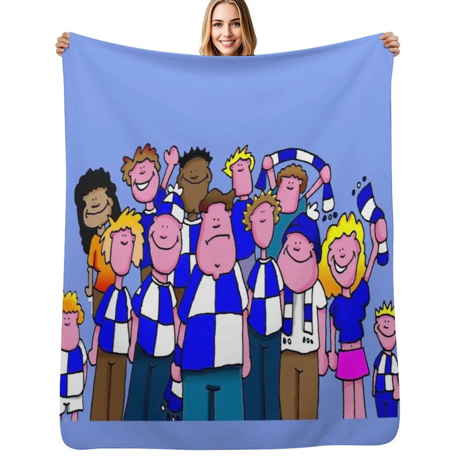 

Bristol Rovers Throw Blanket Luxury Designer warm for winter Warm Nap Blankets