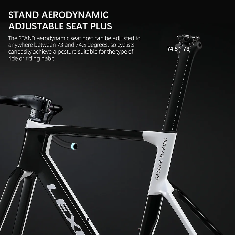 Lexon Stand フレームセット 2022 Lexon Carbon Road Bike Frame Full Inner Cable Bicycle