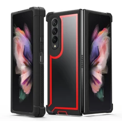 Military Grade Airbags Protection Defender Cover for Galaxy Z Fold 6/Z Fold 5/Z Fold 4/Z Fold 3 Shockproof Heavy Duty Armor Case