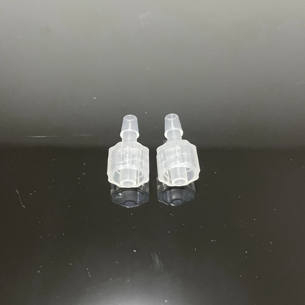 

10 PCS 3/16" 4.8mm Plastic Syringe Quick Release Male Luer Lock Tubing Fittings To Barb Connector