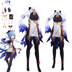 Gioco Genshin Impact GanYu Cosplay Anime Costume Dress outfit ragazze gonne copricapo Set completo abbigliamento Halloween Carnival Suit