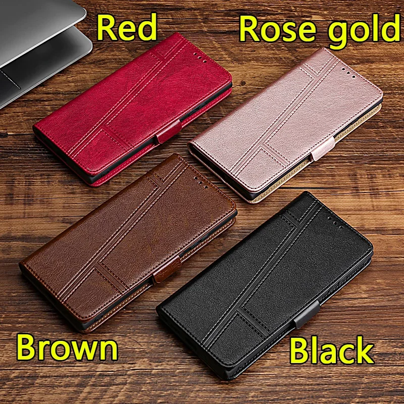 Leather Case for ZTE Blade V40 Vita A52 A72 V2022 Smart Vantage Tempo X Libero 5G II Axon 30s Wallet Cover Nubia Red Magic 6R