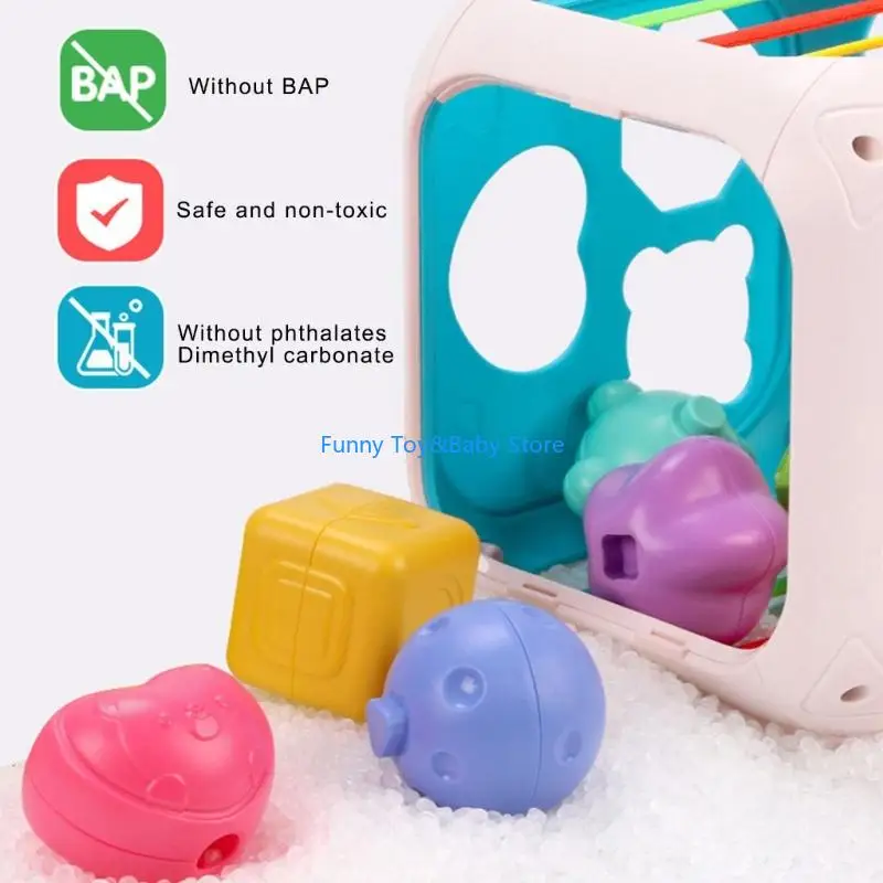 มัลติฟังก์ชั่นการเรียงลำดับรูปร่างของเล่นเพื่อการศึกษาสำหรับเด็กที่เสริมสร้างความคิดสร้างสรรค์และการพัฒนาทักษะทางปัญญา C90B